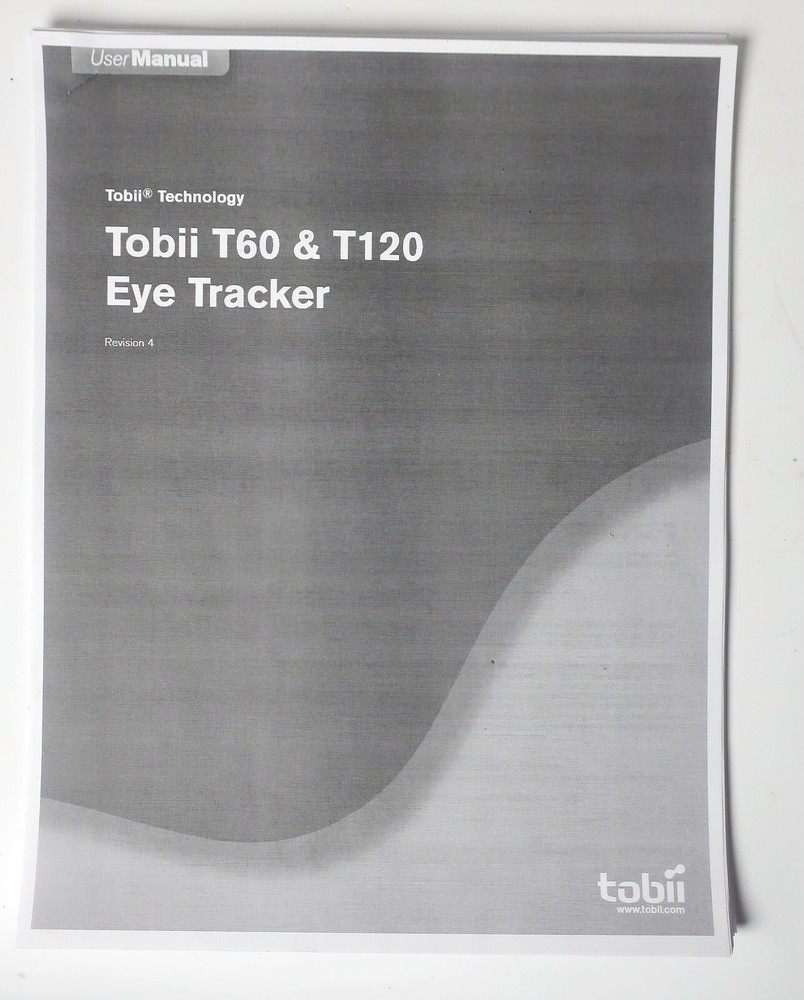 Tobii Technology T60 Eye Tracker + Case Visual Perception Human Factors Studies