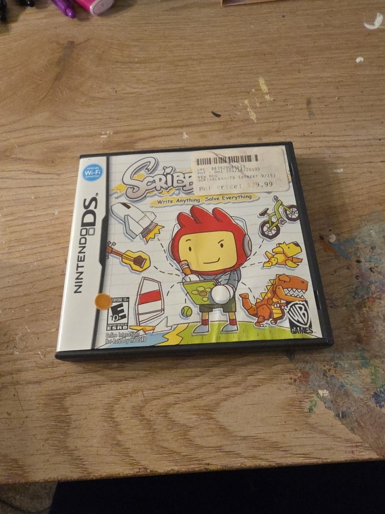 Nintendo Ds Scribblenauts Case Manual And Inserts Only