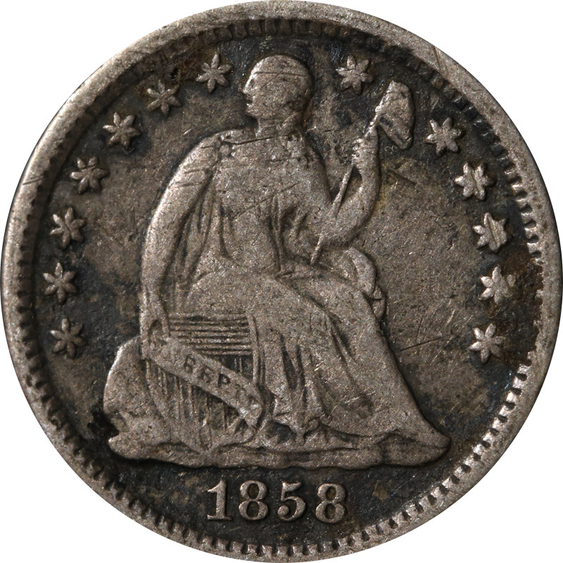 1858-O Seated Liberty Half Dime