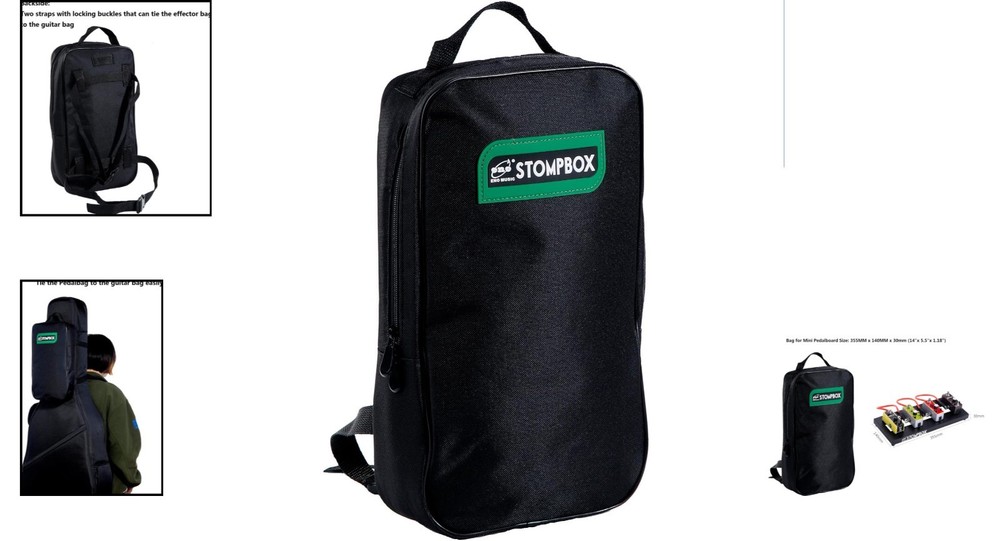 14" Mini Pedal Board Bag - Lightweight, Durable & Compact for Musicians