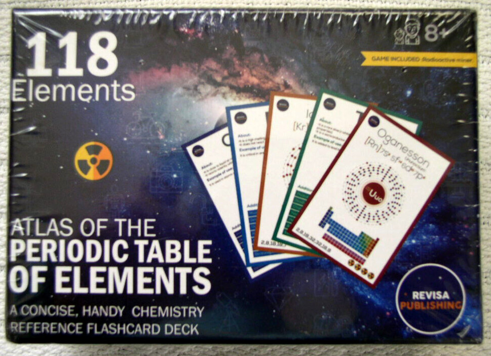 Periodic Table of Elements Laminated Flashcard Science kit Quick Element Study