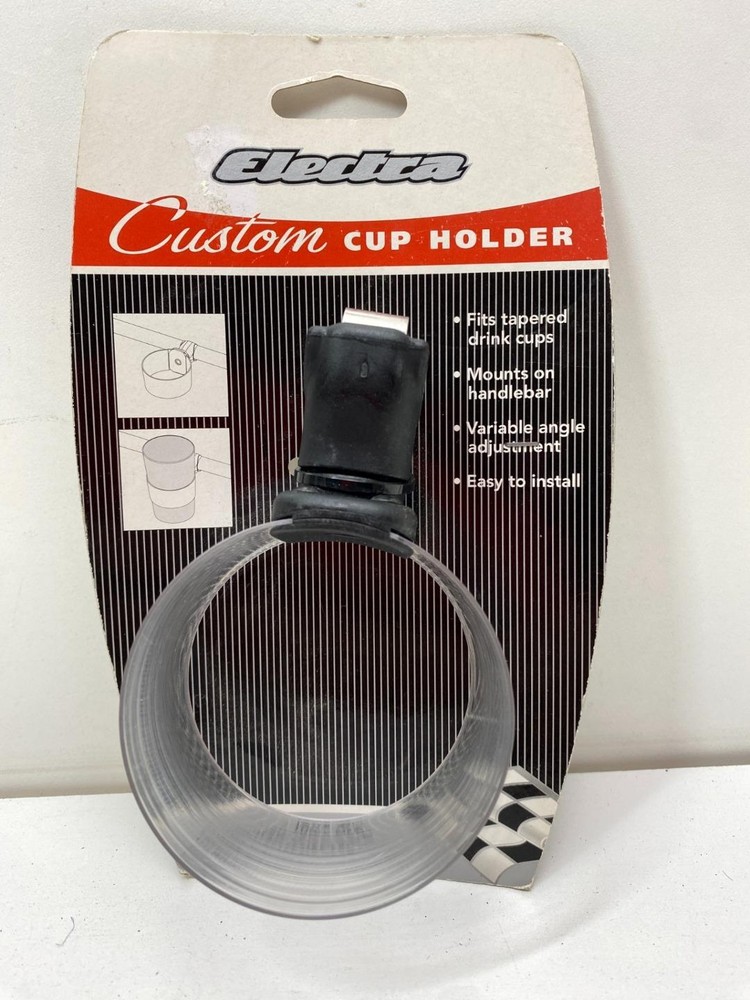 new ELECTRA Bicycle Co. Handlebar Coffee CUP HOLDER Clear