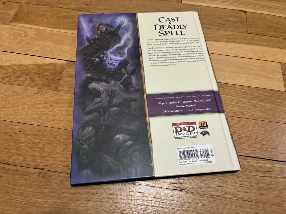 Dungeons & Dragons: Arcane Power HC 4e Original