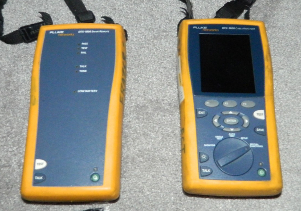 Fluke DTX-1800 Cable Analyzer with Remote Unit