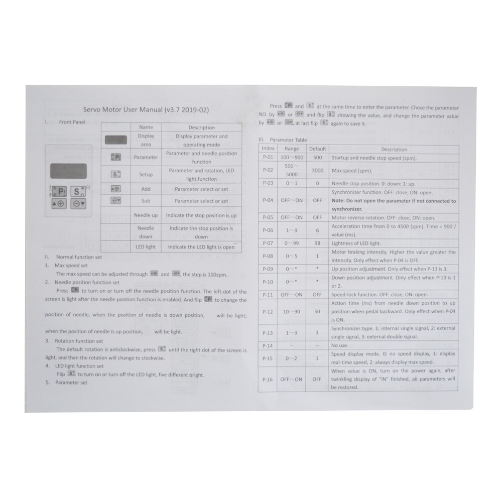 Small Mute Split Type Sewing Machine Permanent Magnet Brushless Servo Motor