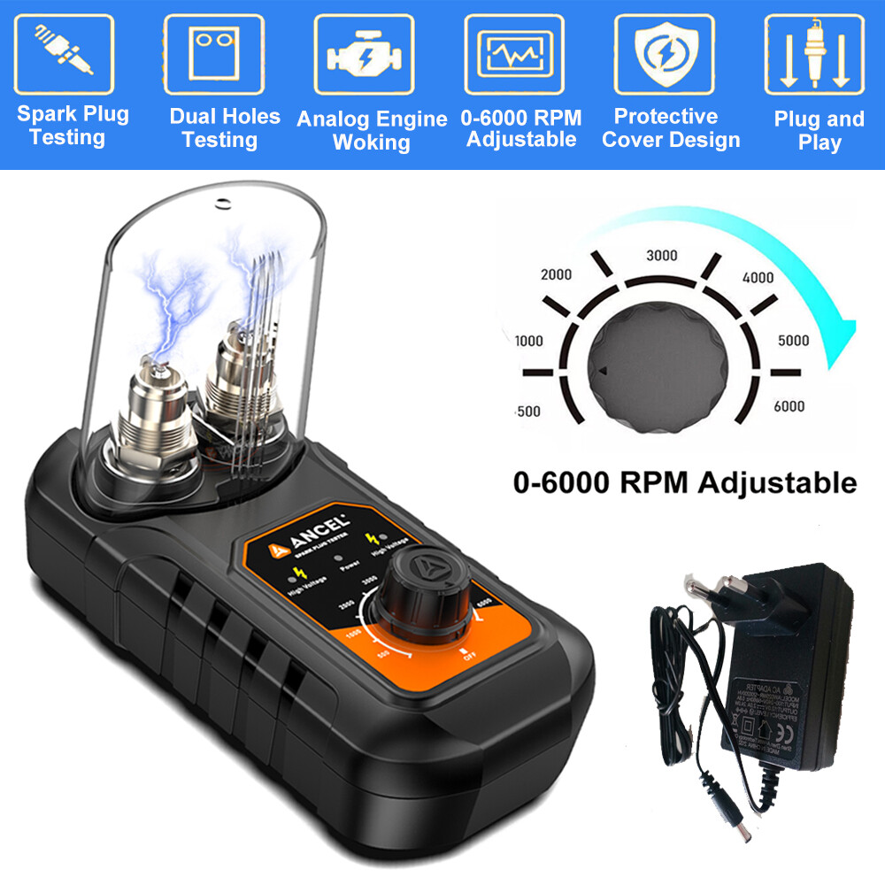 ANCEL SP21 Spark Plug Tester 12V Ignition System Tester Diagnostic Test Tool