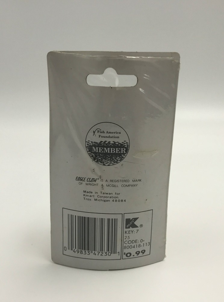 Vintage Eagle Claw Jig Spinners Size 2 Qty 3 per pack