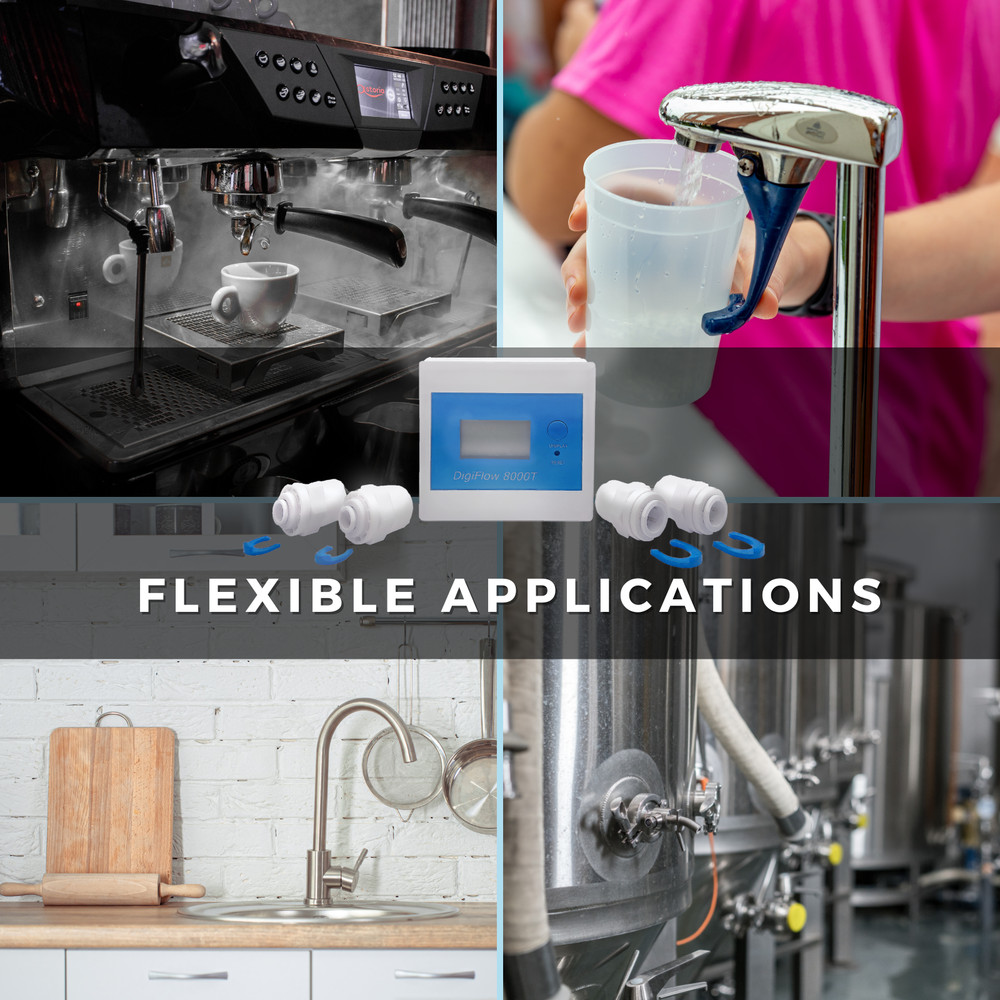 IDENTER Discounted Water Flowmeter Digital LCD Display Water Liquid Flow Sensor