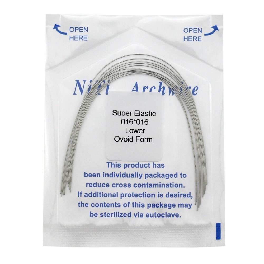 10 pcs/Pack Dental Orthodontic Super Elastic Niti Arch Wire Rectangular Nature