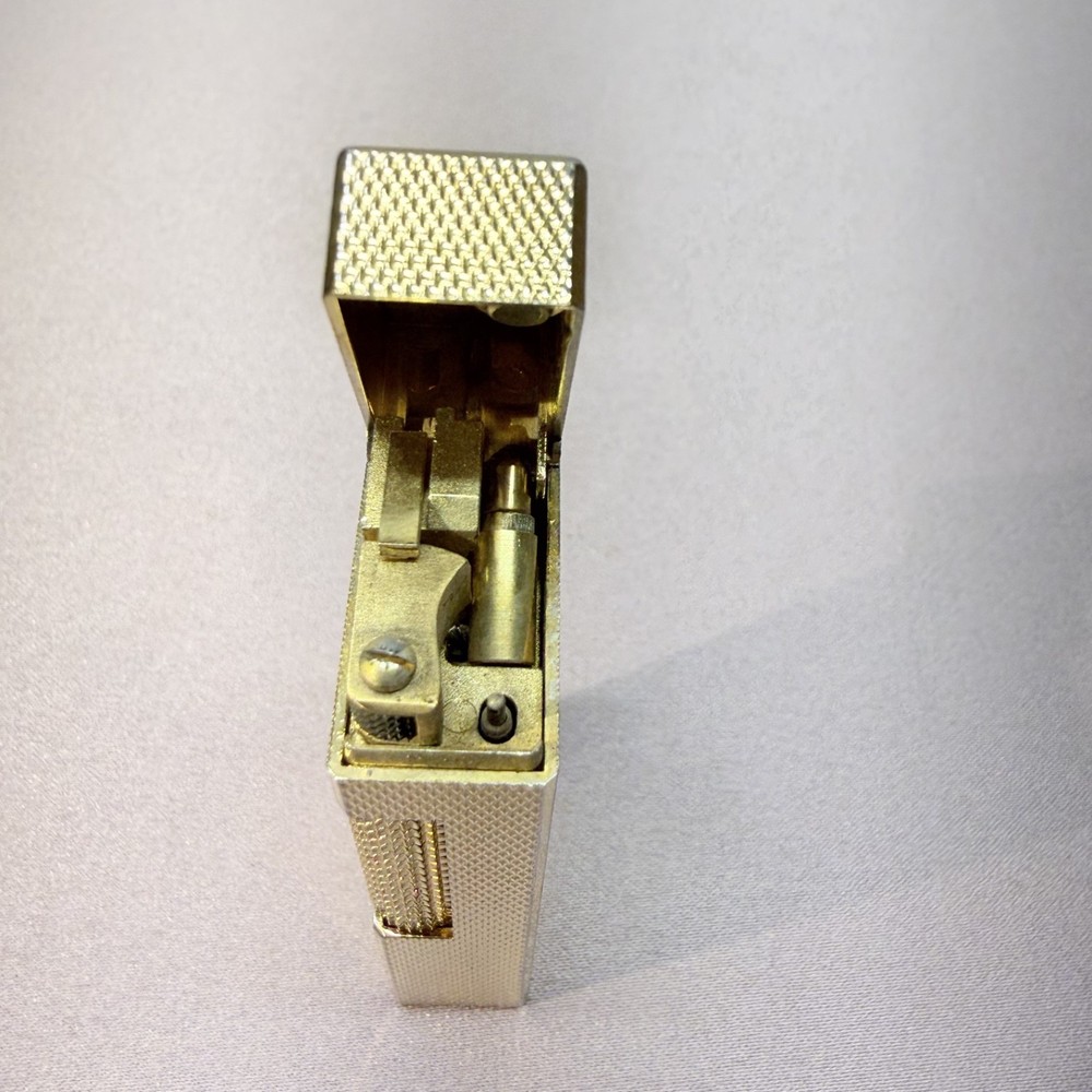 DUNHILL ROLLAGAS LIGHTER FACTORY PIPE & CIGAR FLAME D-LOGO FULLY SERVICED !