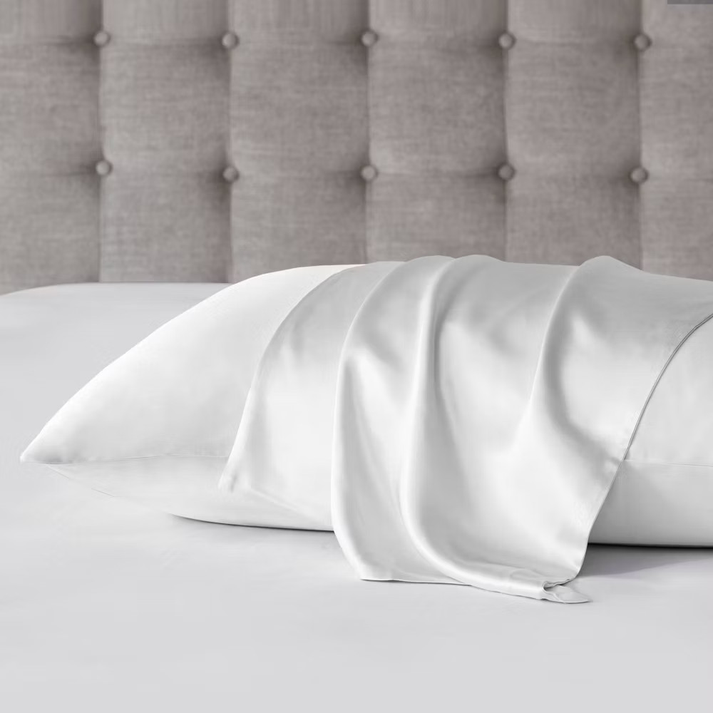 King Mulberry 100% Silk Pillowcase White