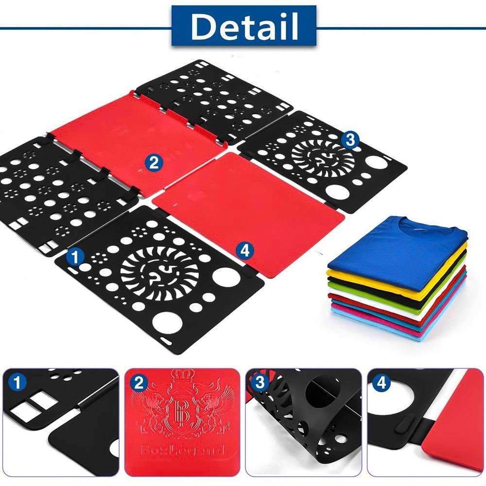 Version 3 Shirt Folding Board T Shirts Clothes Folder Durable Plastic