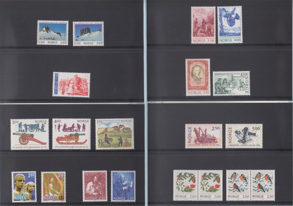Norway, 1985 Year Set complete in Norway Post folder, fresh, VF