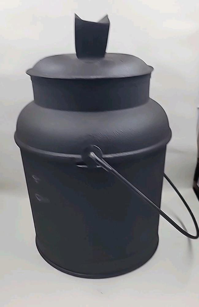Rustic Tin Milk Can 11" X 7" Diameter