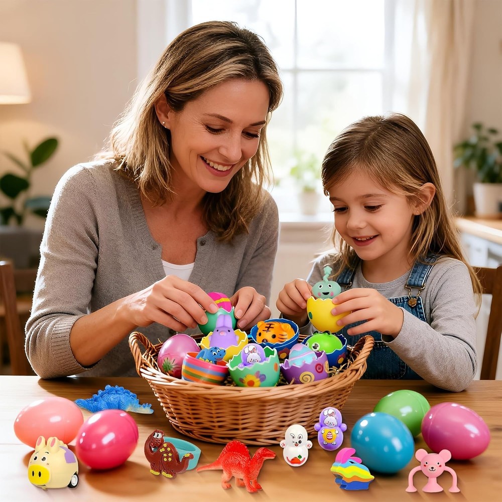 212 Pack Easter Egg Fillers for Kids, Easter Basket Stuffers Easter Egg Stuff...