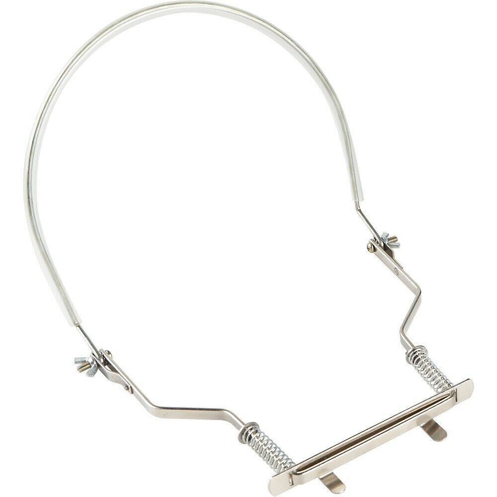 Hohner HH01 Universal Rubberized Neck Brace 10-Hole Harmonica Holder Silver