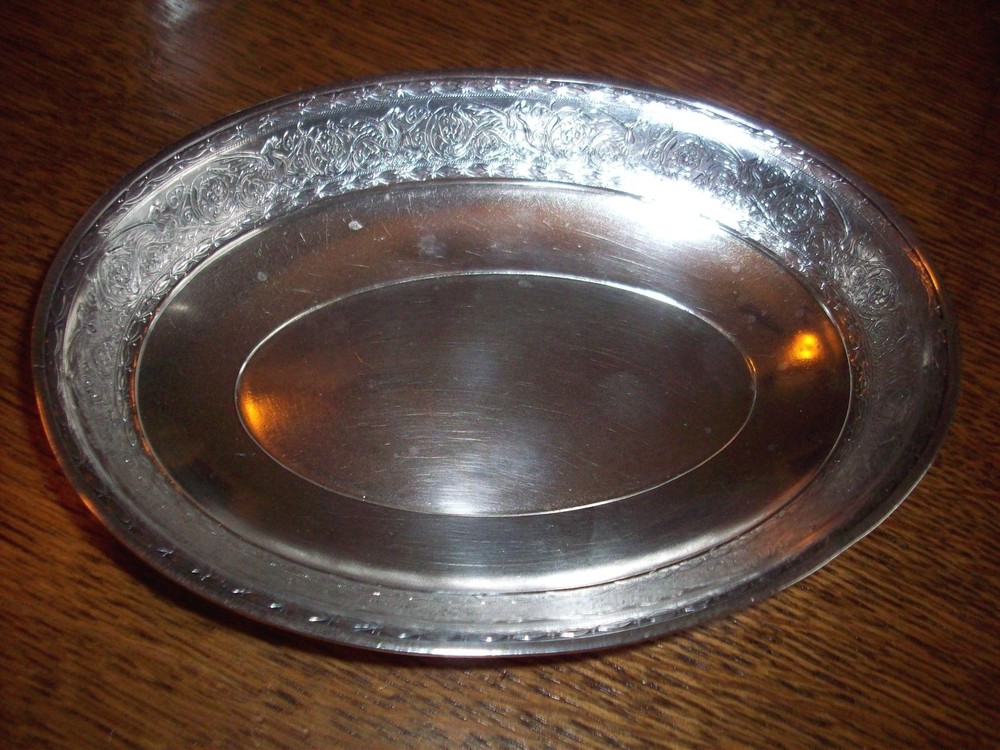 Rare Arabesque Whiting Sterling Oval Dish