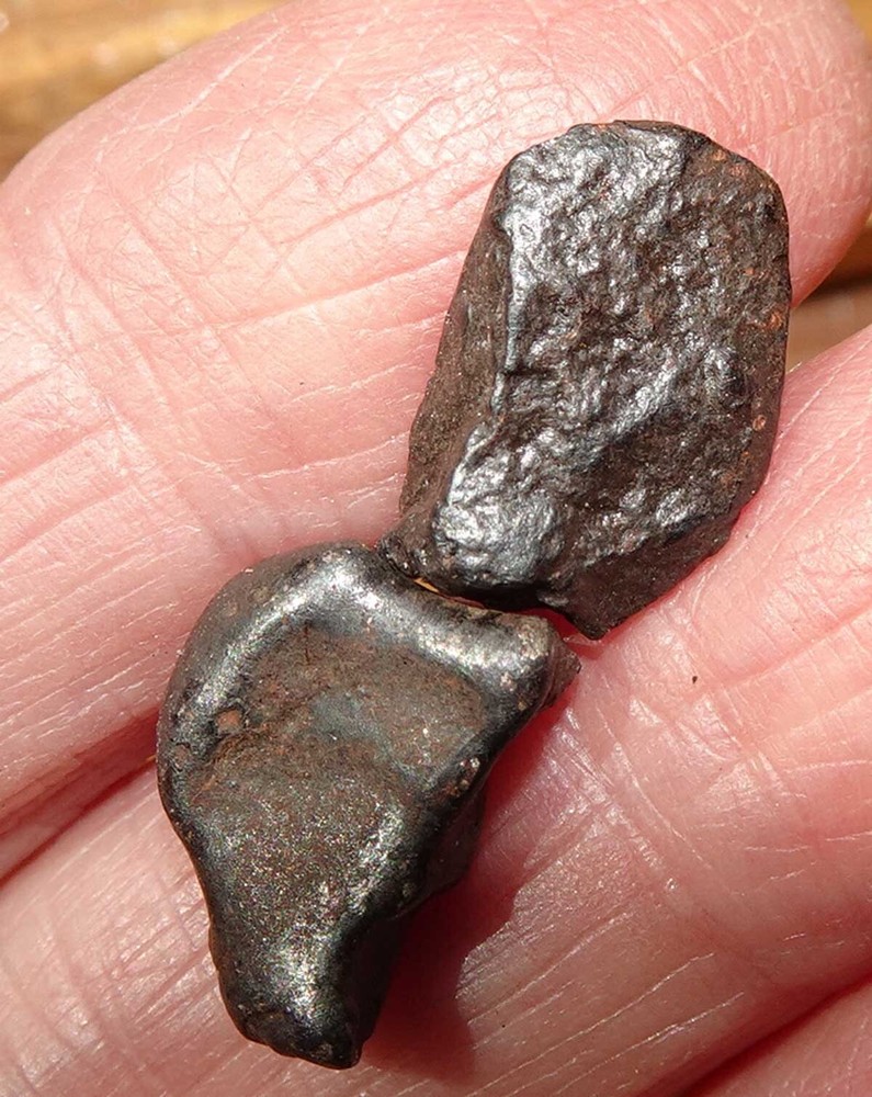 Sikhote-Alin Meteorite, 2 Small Specimens, Russia r72c