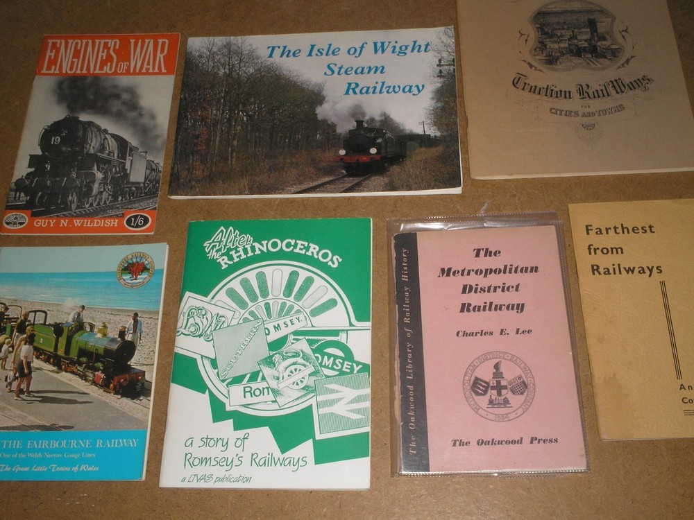 7 X RAILWAY RELATED BOOKS - P/B EDITIONS