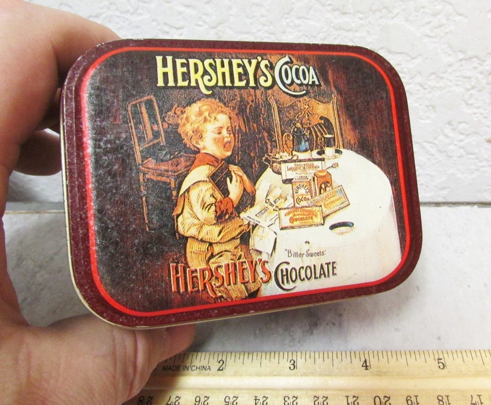 Hersheys chocolate and cocoa smaller collectors empty tin, Bristol Ware tin