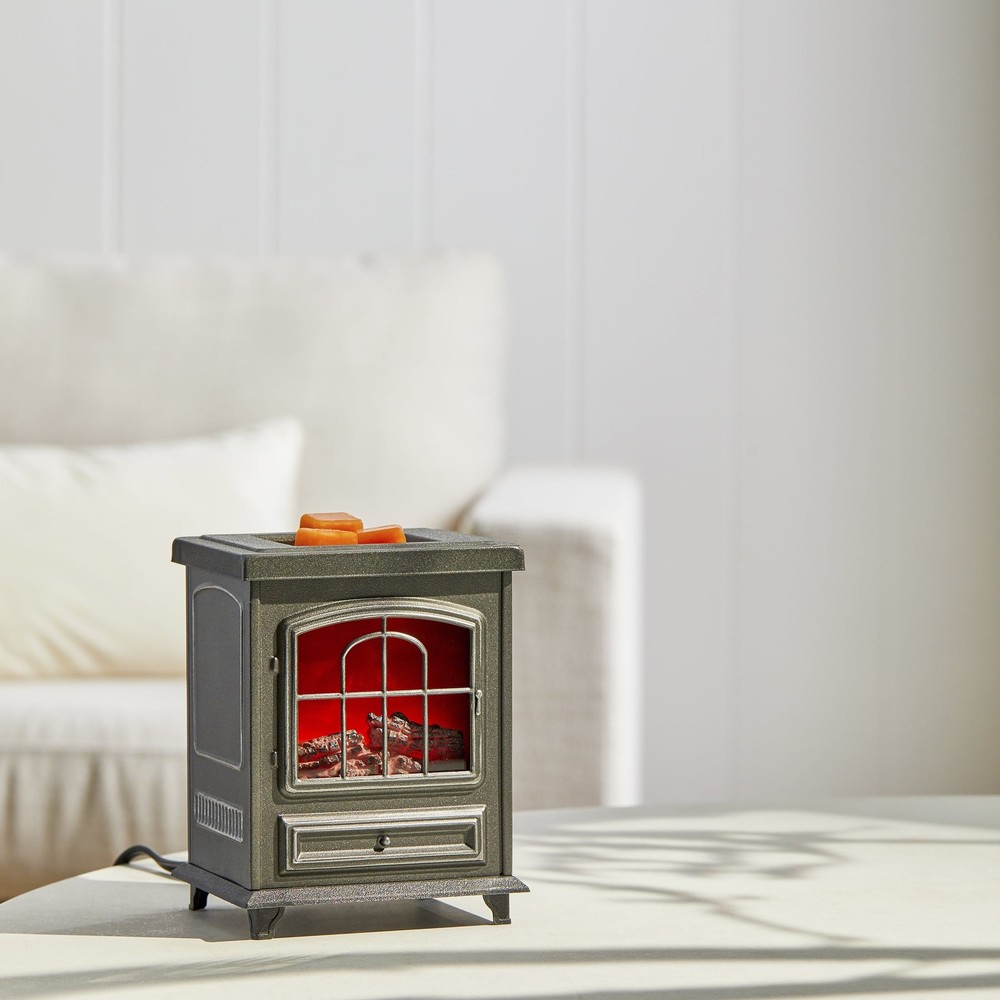 Better Homes & Gardens Wrm Fireplace, Black, Modern Style