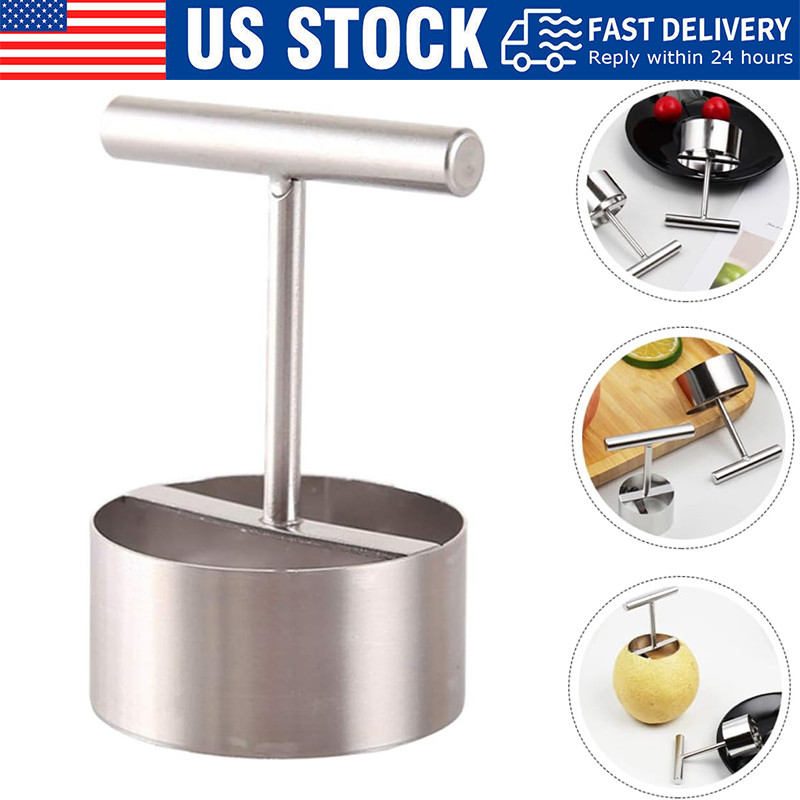 Stainless Steel Corer Tool Fruit Core Fruit Hole Digger Baking Big sale！！