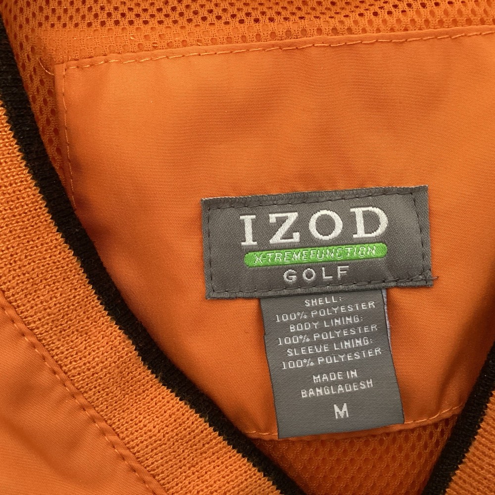 izod golf men’s jacket M xtreme function orange vneck pullover
