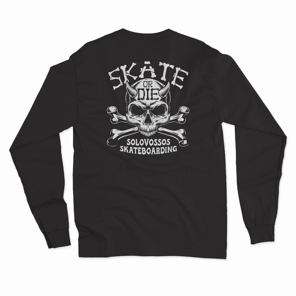 sVs Skull Skate or Die Long Sleeve
