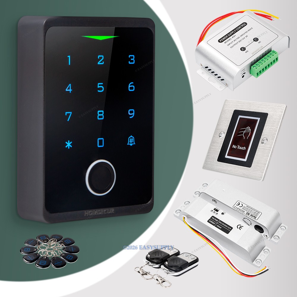 HOMSECUR IP66 APP WIFI RFID Access Control Set Surface Mount Drop Bolt Lock
