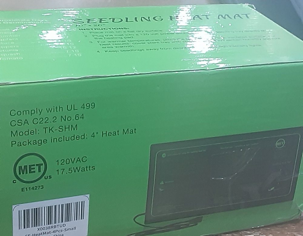 Seedling Heat Mat By Seed Factor - New In Box