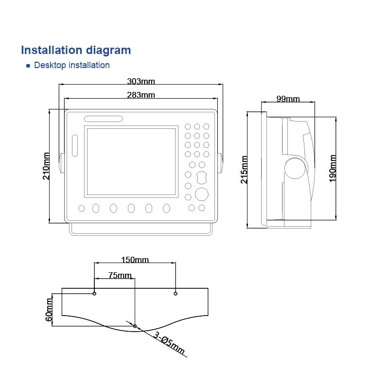 8'' Automatic Identification System GPS Navigator Satellite AIS Marine Equipment