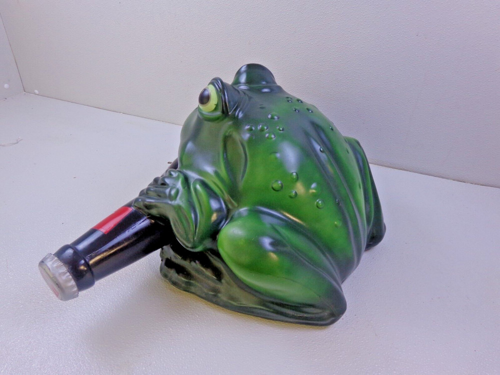 Vintage 1995 Budweiser Bullfrog Motion Sensor talking lighted sign