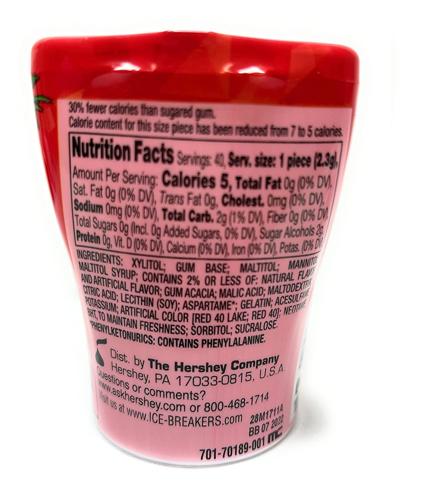 ICE BREAKERS Ice Cubes, Fruit Punch, Sugar Free, 40 Piece (3 Pack) LIMITED TIME