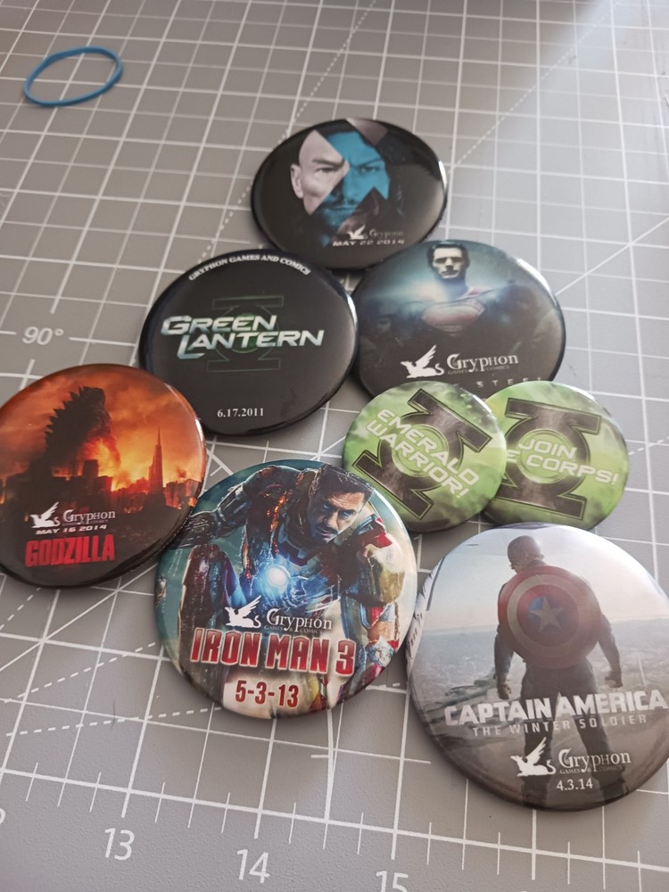 Marvel Pins Various Capt.America/Green Lantern (See Photos)