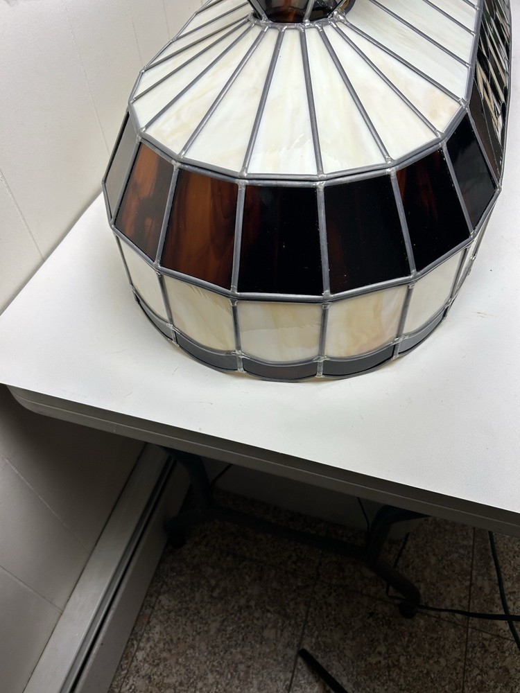 Billiards Pool Stained Glass Light Fixture