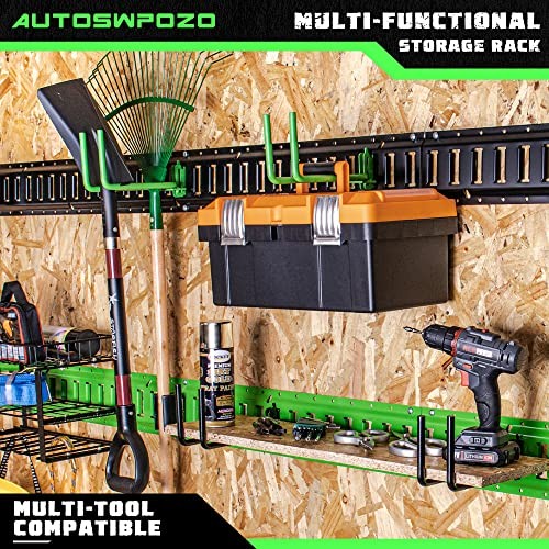 4-Pack E-Track Heavy Duty Shovel/Tool Hanger, E Track Hooks for Tools, 4 Pack