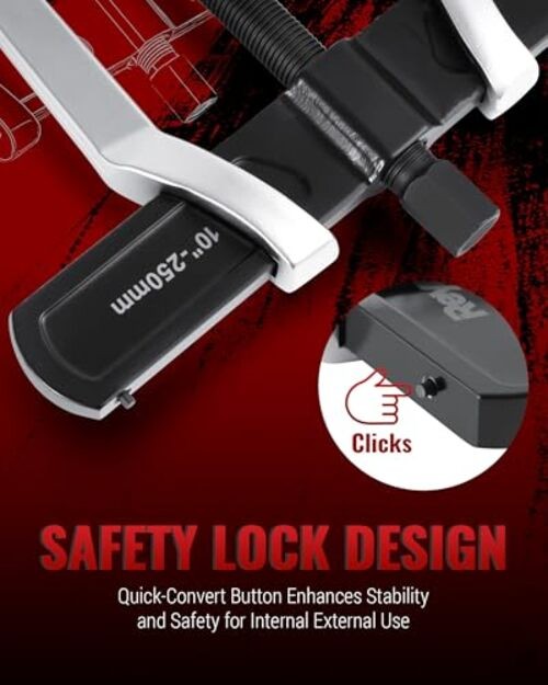 2-Jaw Reversible Gear Puller for External (8.2" Max) & Max External 8.2"