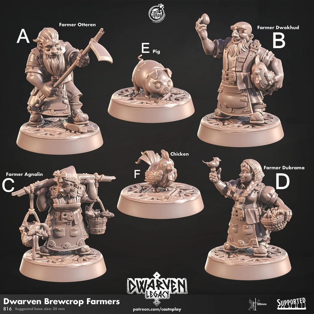 Dwarven Brewcrop Farmers Miniature