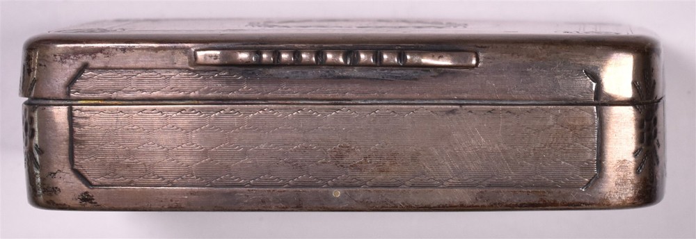 Antique Silver Keepsake Box Trinkets Intricate Engraving