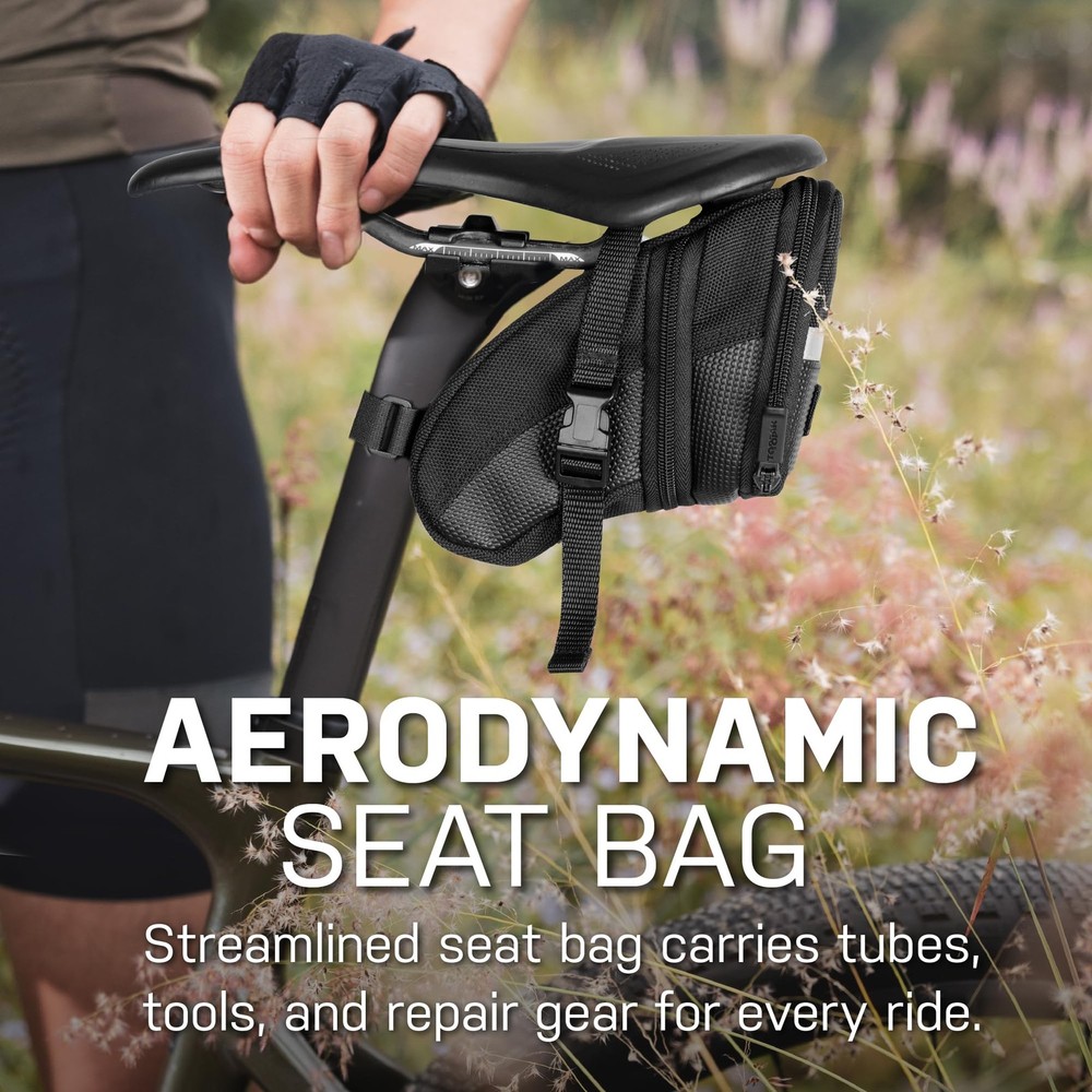 TC2261B Aero Wedge Pack with Strap Mount, Medium, black