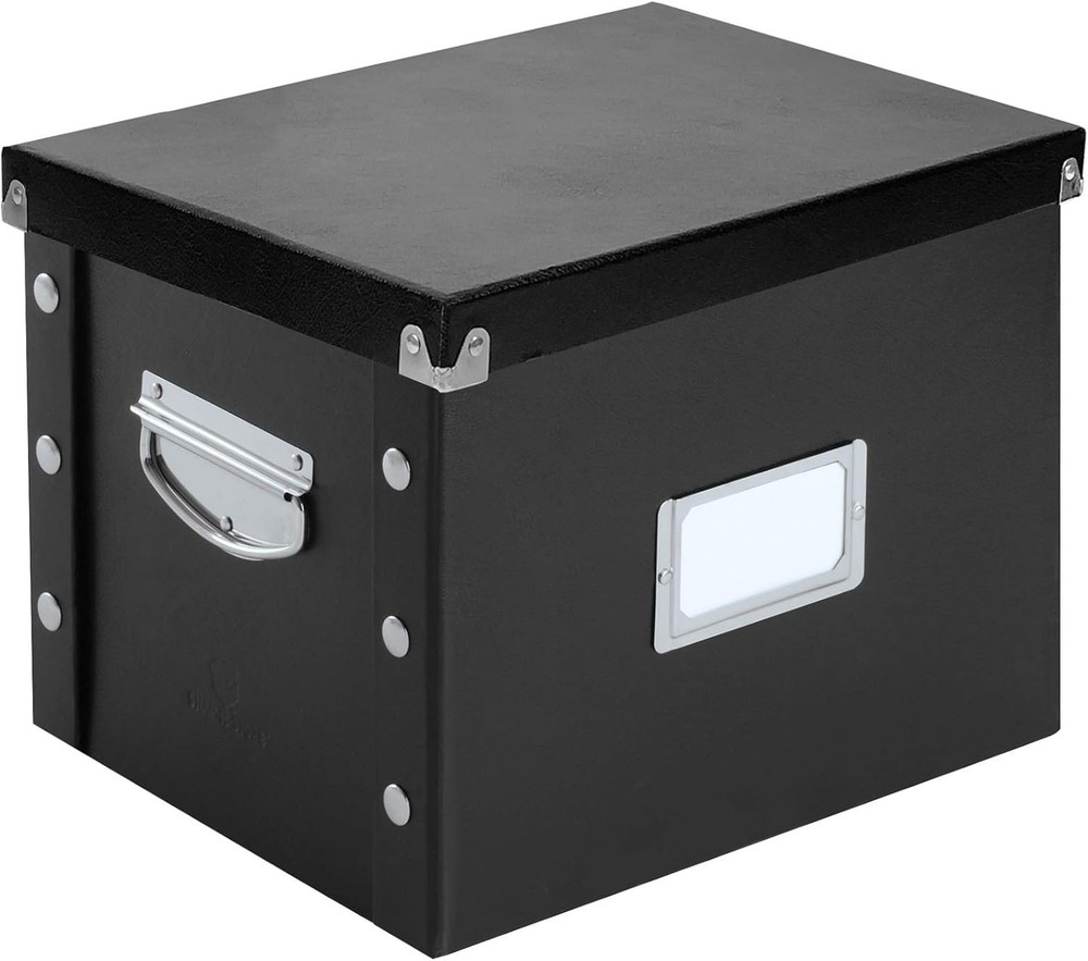 Letter-Size File Box, Black