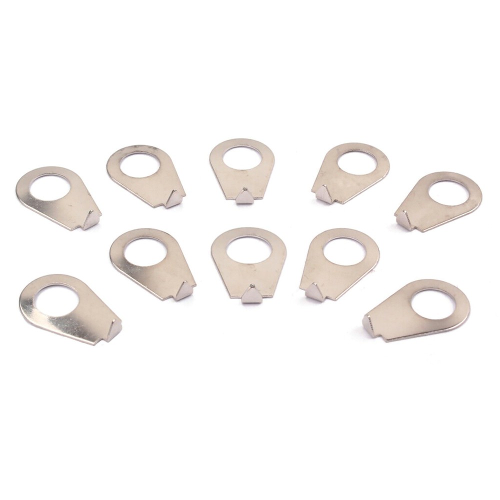 10pcs Guitar Knobs Pointer Plate Washer Knob Position Indicator Chrome 8.5mm