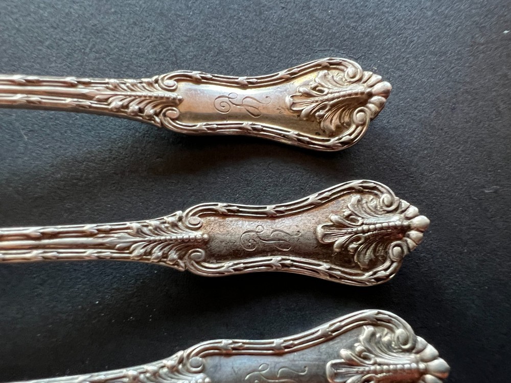 Sterling Silver Strawberry Berry Fork Daniel Low Josephine **READ** Monogrammed