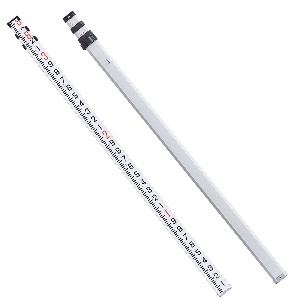 Dual-Sided Scale Rod 9ft Lightweight Aluminum Telescoping Design