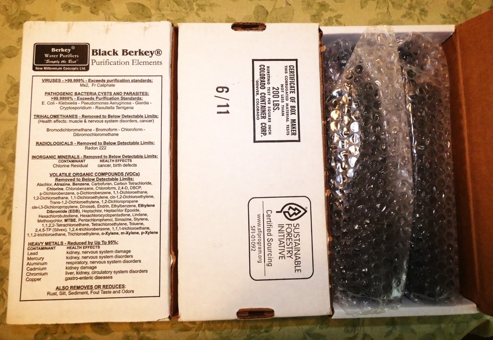 Original Authentic Berkey Black BB9-2 Water replacement Filters - New Old Stock