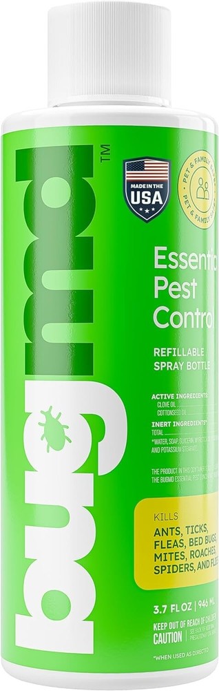 BugMD Pest Control Essential Oil Concentrate for Home Bed Bug Spray 3.7Oz 2PACK