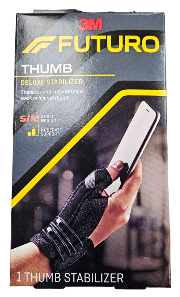 Futuro THUMB Stabilizer Deluxe SMALL / MEDIUM - 1 MODERATE stabilizer black