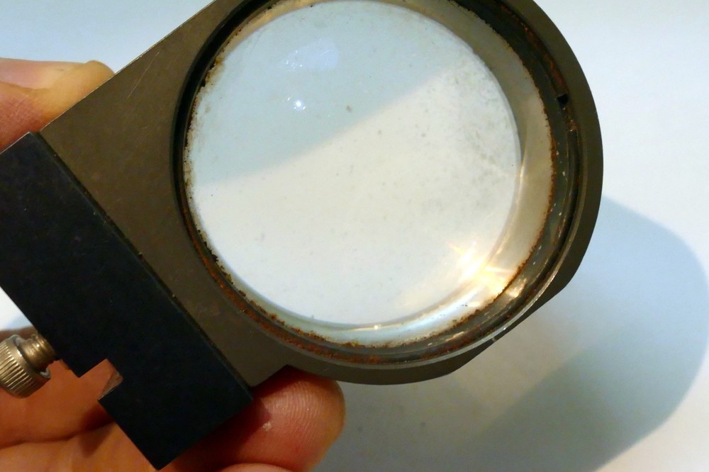 Microscope Optics Magnifier Accessory - Attachment 2" glass OD