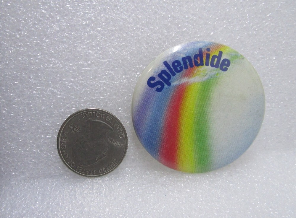 Splendide - Rainbow Button Pin