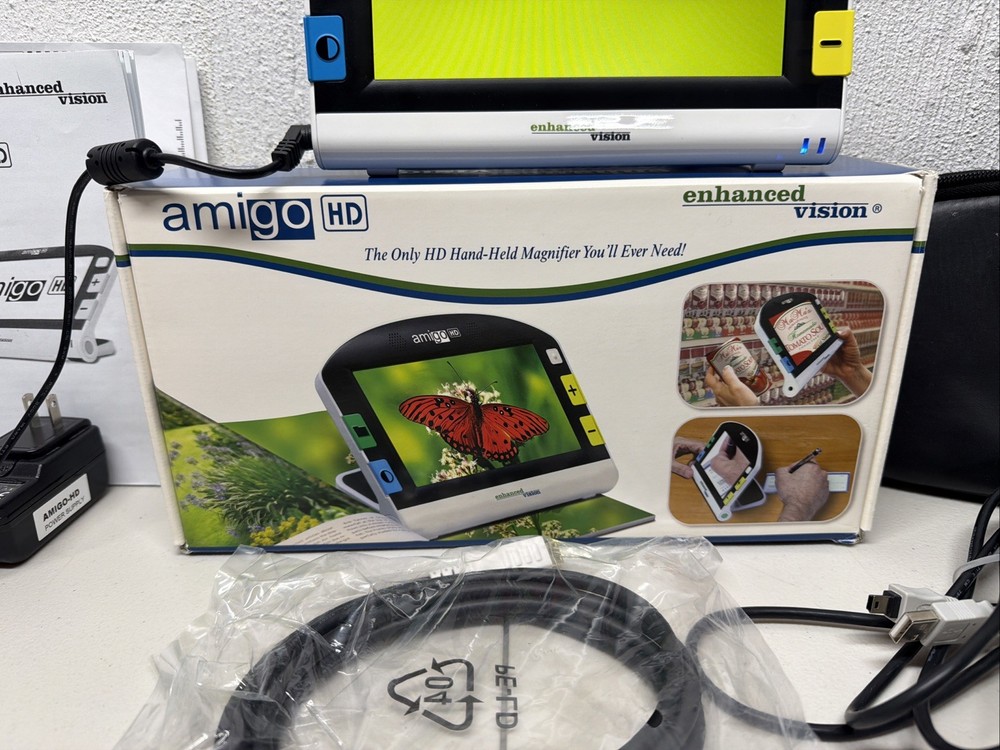 Amigo HD Enhanced Vision Magnifier Color 7" Handheld Reader (Not Working, Read)